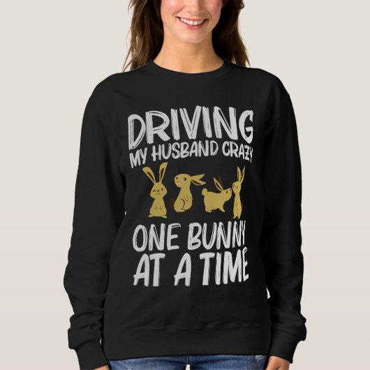 Cool Bunny Art voor vrouwelijke mama Rabbit Jersey Trui (Voorkant)