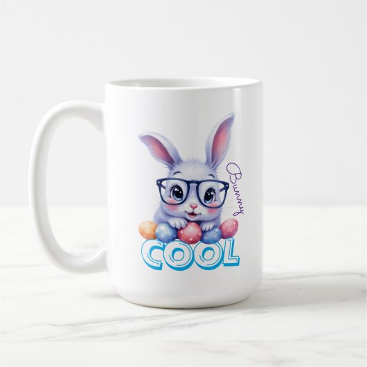Cool Bunny Easter Personalized Koffiemok (Links)