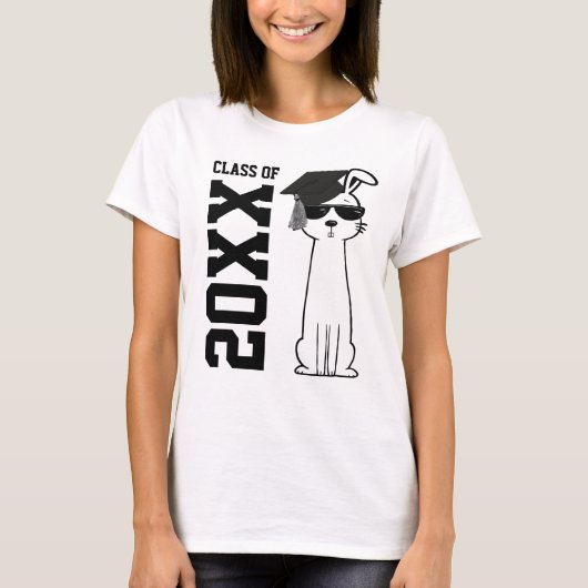 Cool  Bunny Graduate T-Shirt (Voorkant)