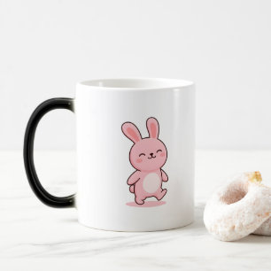 Cool Bunny Minimaal Kawaii Stijl Magische Mok