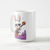 Cool Bunny Rockstar Koffiemok (Voorkant links)