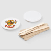 Cool Burger Buddy met Juice – Fun Cartoon Charact Handwaaier (Niet-gemonteerd)