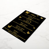 Cool Butterfly-thema verjaardagsdiner menu (Gedraaid)