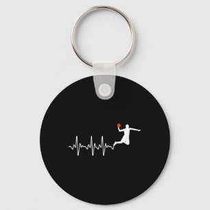 Cool Bysketbyll Speler Ontwerp Voor Mannen Vrouwen Sleutelhanger