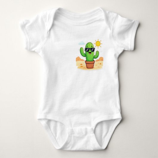 Cool Cactus | Wees gelukkig Romper (Voorkant)