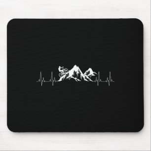 Cool cadeau voor mountainbike Hartslag Grappige fi Muismat