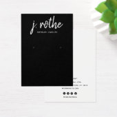 Cool Calligraphy Font Black Earning Display Visitekaartje (Bureau)