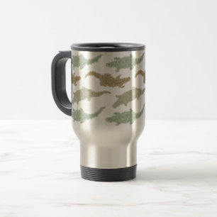 Cool Camo Alligators - naadloos patroon. Reisbeker