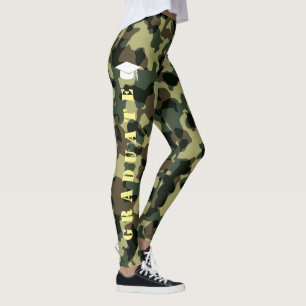 Cool Camouflage ROTC Militair Ontwerp Afstuderen Leggings