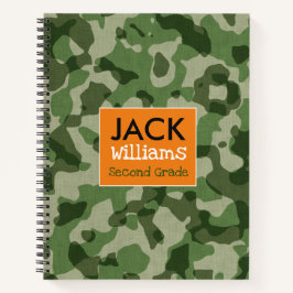 Cool Camouflage Spiral Notitieboek