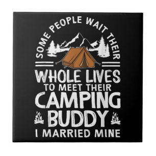 Cool Camping Buddies Cadeau Voor Mannen Vrouwen Gr Tegeltje