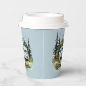 Cool camping liefhebbers feest papieren bekers (Rechts)