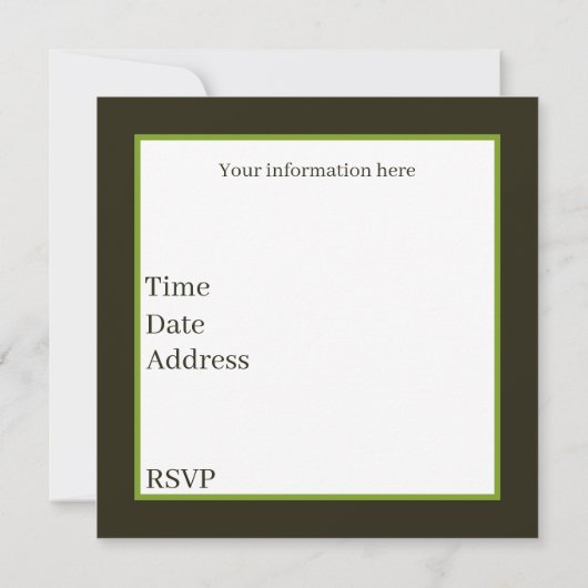 Cool Camping Lovers Party Tekst toevoegen Kaart (Achterkant)