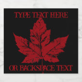 Cool Canada Bière Étiquettes Custom Canada Étiquet (Étiquettes simples)