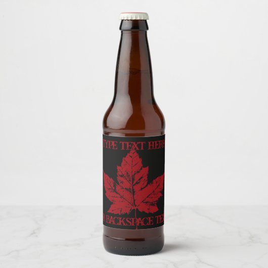 Cool Canada Bière Étiquettes Custom Canada Étiquet (Devant)
