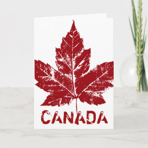 Cool Canada Card Canadian Flag Wenskaart Kaart