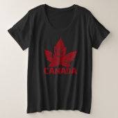 Cool Canada Chemise femmes Retro Canada Plus Taill (Design devant)