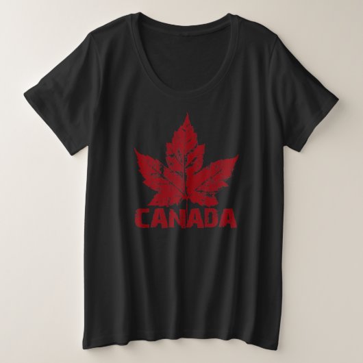 Cool Canada Chemise femmes Retro Canada Plus Taill (Design devant)