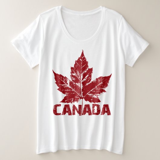Cool Canada Chemise femmes Retro Canada Plus Taill (Design devant)