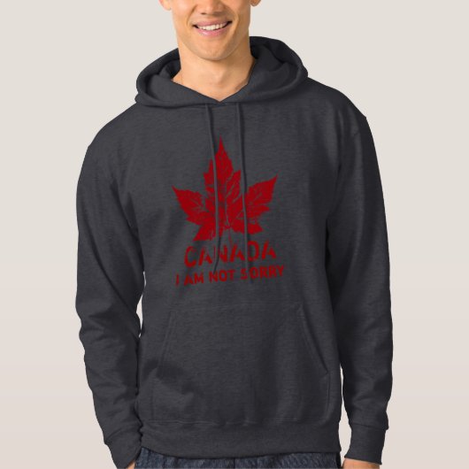 Cool Canada Hoodie Retro Het spijt me niet Canada (Voorkant)
