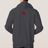 Cool Canada Hoodie Retro Maple Leaf Souvenir (Achterkant)