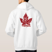 Cool Canada Hoodie Retro Maple Leaf Souvenir (Achterkant)