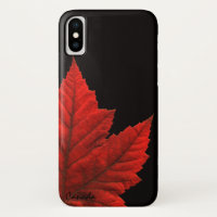 Cool Canada iPhone X Coque Canada Maple Leaf Cadea