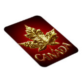 Cool Canada Magnet Gold Canada Leaf Souvenir (Côté Droit)
