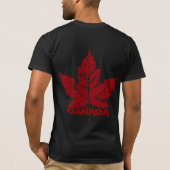 Cool Canada Shirt Retro Maple Leaf Souvenir (Achterkant)