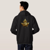Cool Canada Sweat - shirt à capuche Gold Maple Lea (Dos entier)