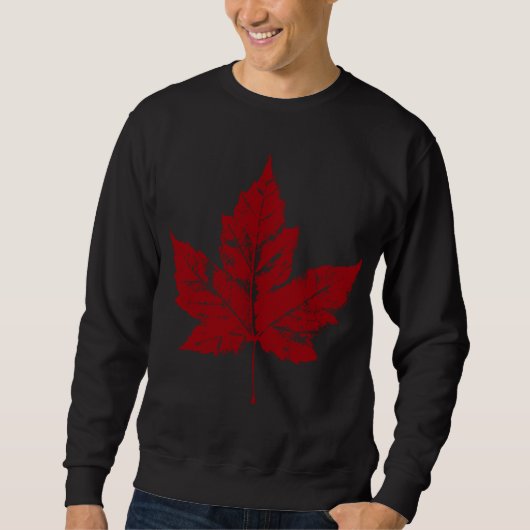 Cool Canada Sweatshirt Retro Maple Leaf Souvenir (Devant)