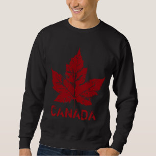 Cool Canada Sweatshirt Rétro Souvenir de feuilles 