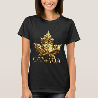 Cool Canada T-shirt Dames Esdoornblad Souvenir
