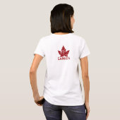 Cool Canada T-shirt Retro Maple Leaf Souvenir (Achterkant volledig)