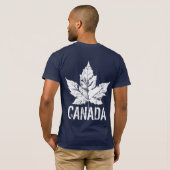 Cool Canada T-shirt Retro Maple Leaf Souvenir (Achterkant volledig)