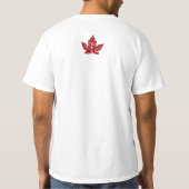 Cool Canada T-shirt Retro Maple Leaf Souvenir (Achterkant)
