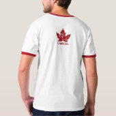 Cool Canada T-shirt Retro Maple Leaf Souvenir (Achterkant)
