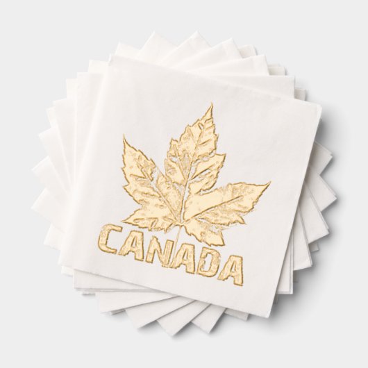 Cool Canada Tableware Retro Maple Leaf Souvenir  (Insitu (empilé))