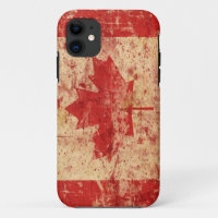 Cool Canadese vlag esdoorn blad iPhone Case