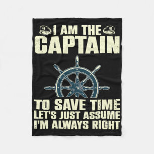 Cool Captain Art Voor Mannen Vrouwen Boot Eerste S Fleece Deken