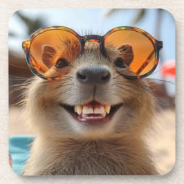 Cool Capybara Bier Onderzetter