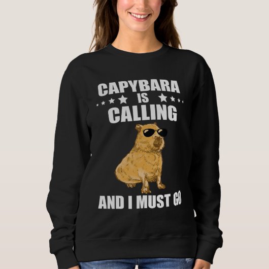 Cool Capybara Capybara Rodent Animal Capybara Cal Trui (Voorkant)