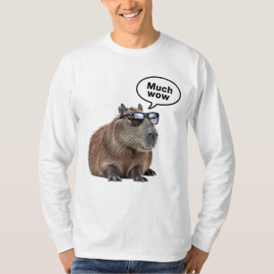 Cool Capybara Foto Zonnebrillen dragen Capybara T-shirt