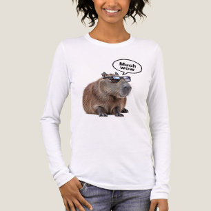 Cool Capybara Foto Zonnebrillen dragen Capybara Tri-Blend Shirt