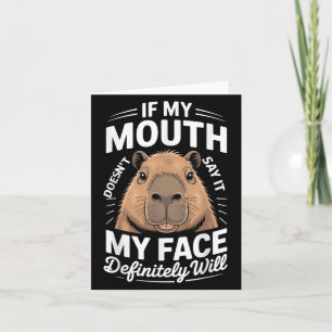 Cool Capybara Humor Quote Gezegde Grafisch T-shirt Kaart