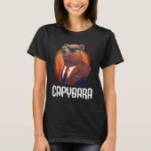 Cool Capybara Zonnebril Water Varken Zuid-Amerika T-shirt (Voorkant)