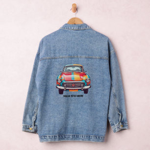 Cool Car - jouw tekst toevoegen Denim Jacket