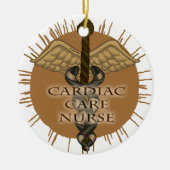 Cool Cardiac Nurse Caduceus-ornament Keramisch Ornament (Voorkant)