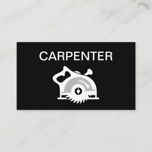 Cool Carpenter Entrepreneur Cartes de visite (Devant)