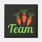 Cool Carrot Squad Black Magneet (Voorkant)